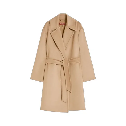 Belted Long-Sleeved Coat