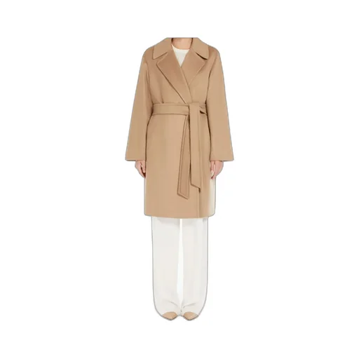 Belted Long-Sleeved Coat