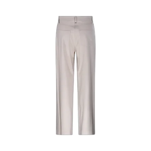 Button Detailed Straight Leg Trousers