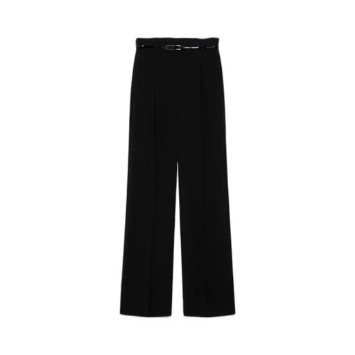 High Waisted Straight Leg Trousers