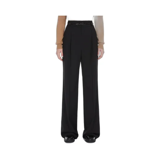 High Waisted Straight Leg Trousers
