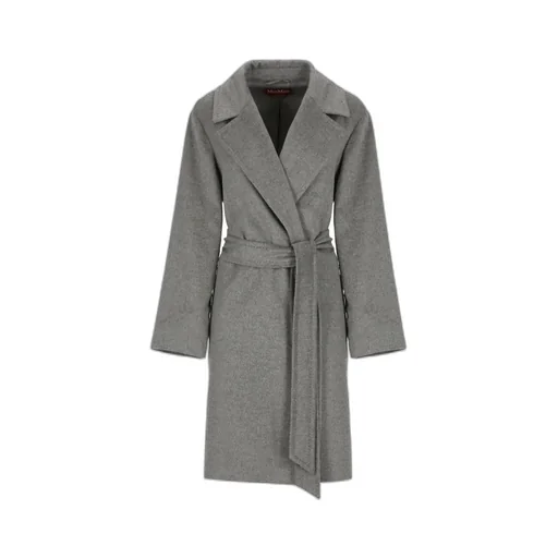 Belted Long-Sleeved Coat