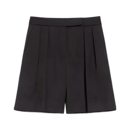 Jessica Pleat Detailed Shorts