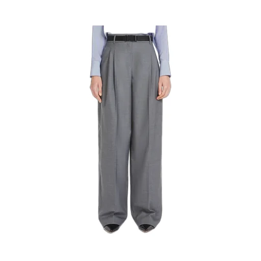 Belted Straight Leg Trousers