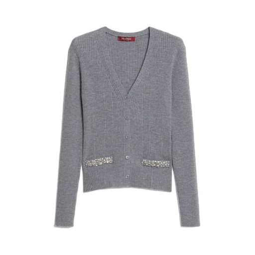 Long-Sleeved Wool Cardigan