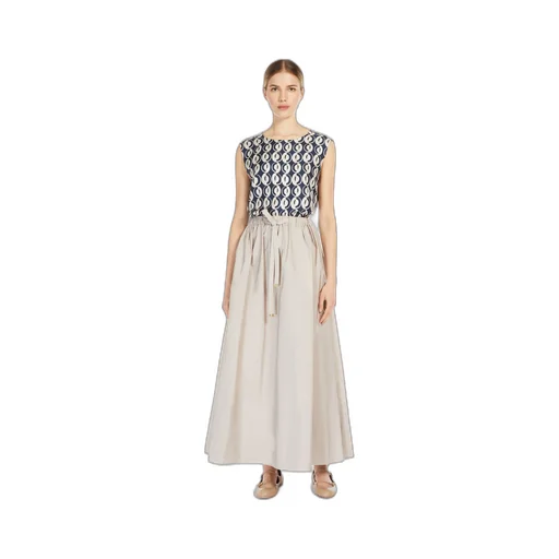 Printed Silk Double-Sided Sleeveless Top