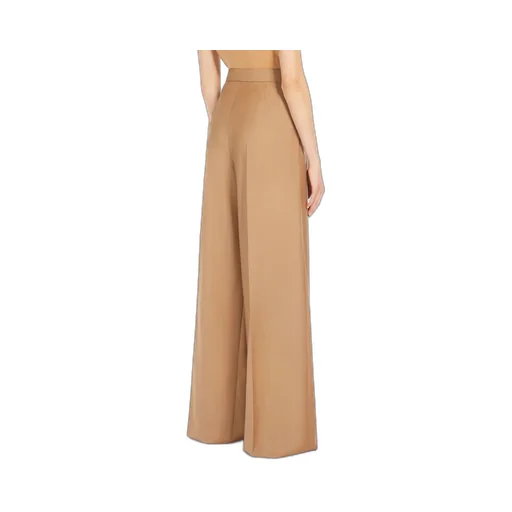 Mid-Rise Wide Leg Trousers