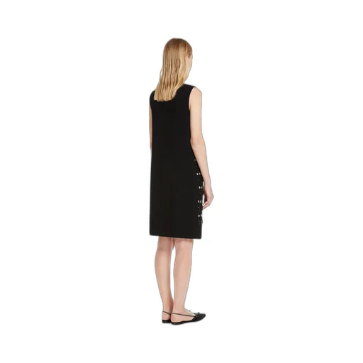 Embellished Crewneck Sleeveless Dress