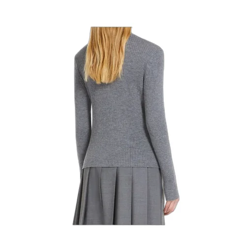 Long-Sleeved Wool Cardigan