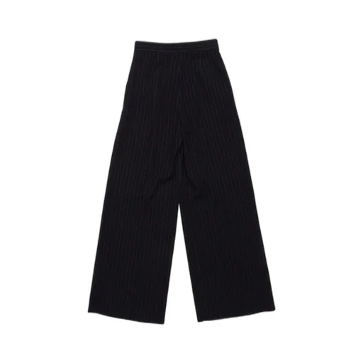 Pinstriped Straight Leg Trousers