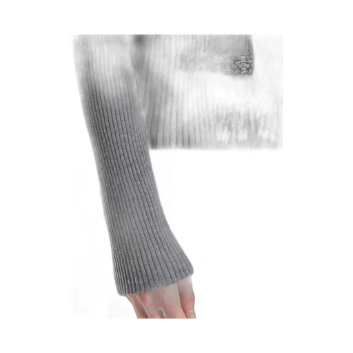 Long-Sleeved Wool Cardigan