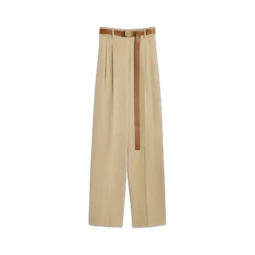 Belted Straight Leg Pants