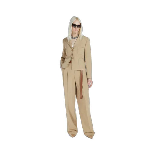Belted Straight Leg Pants