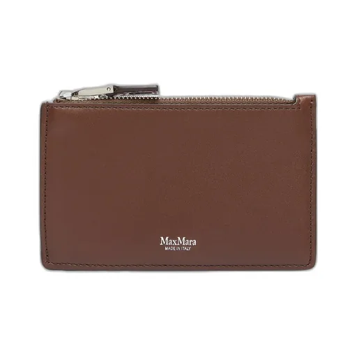 Logo Printed Zip-Up Cardholder