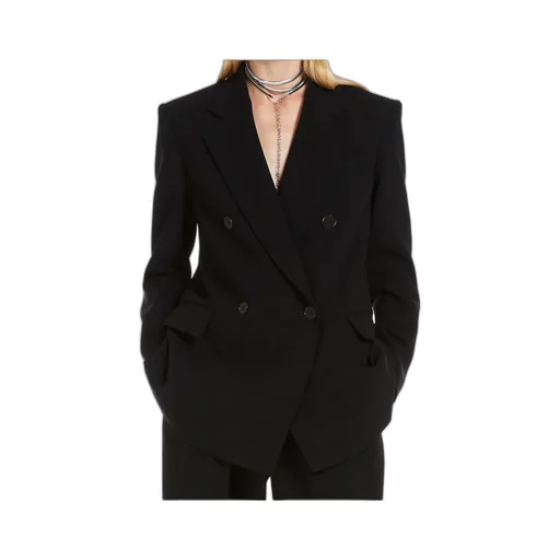 Studio Double-Breasted Long-Sleeved Jackets