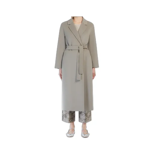Belted Long-Sleeved Coat