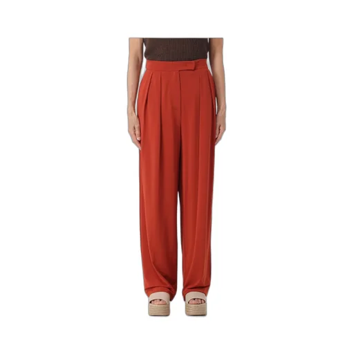 Plain Knit Crepe Trousers