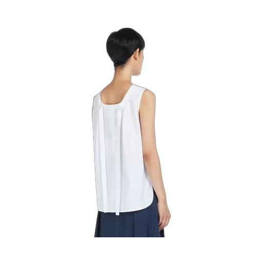 Sleeveless Poplin Top