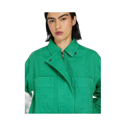 Collared Cropped Jacket
