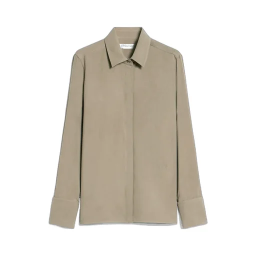 Logo Embroidered Long-Sleeved Shirt