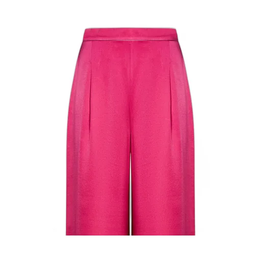 Wide Leg Satin Trousers