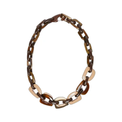 Resin Metal Chain Necklace