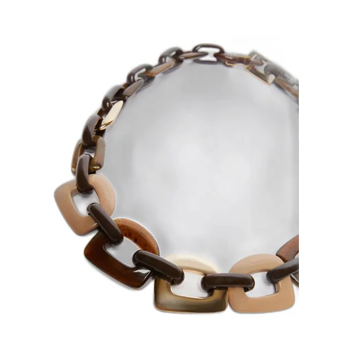 Resin Metal Chain Necklace