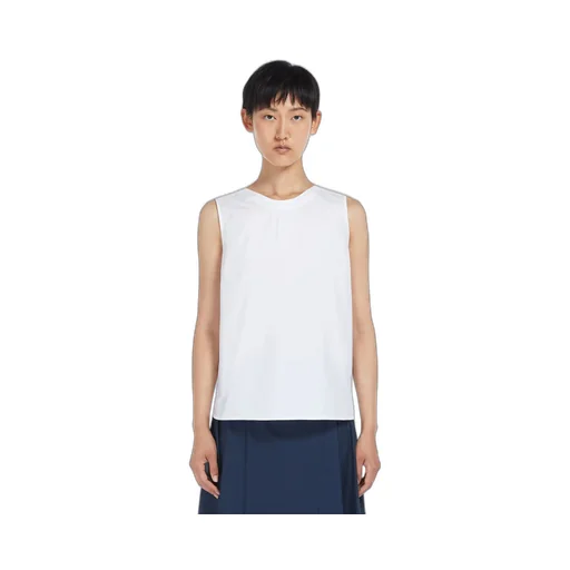 Sleeveless Poplin Top