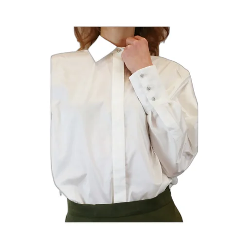 Clan Buttoned Long-Sleeved Top