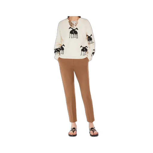 High-Waisted Cigarette Tube Casual Pants
