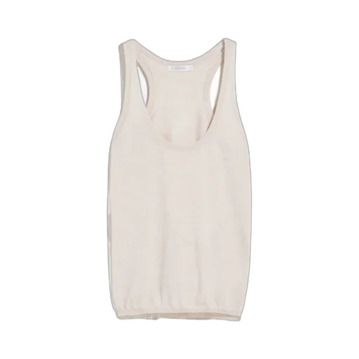Straight Hem Sleeveless Top