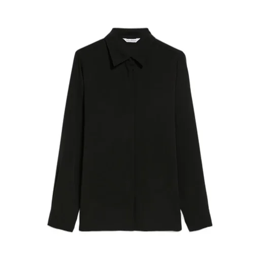 Point-Neck Long-Sleeved Shirt