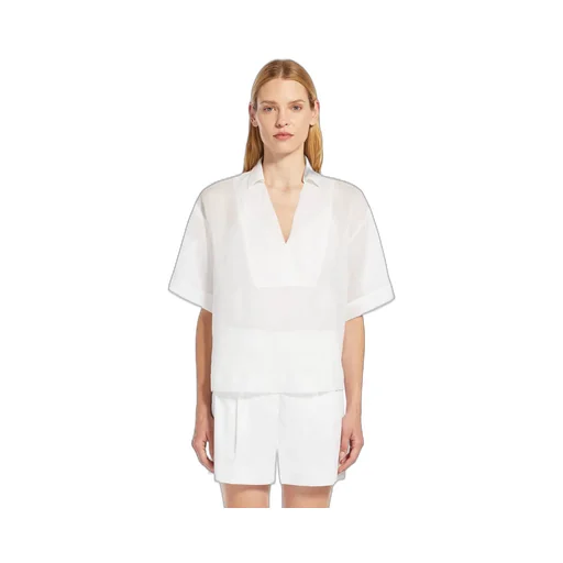 Short-Sleeved V-Neck Polo Shirt