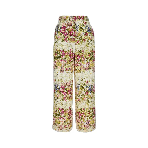 All-Over Printed Wide Leg Trousers