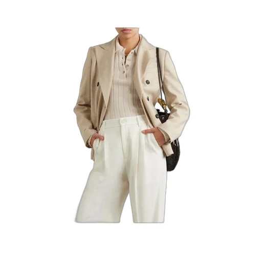 Double-Breasted Buttoned Jacket