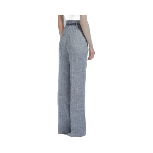 Herringbone High-Waist Casual Pants