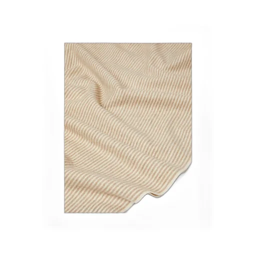 Logo Embroidered Striped Scarf