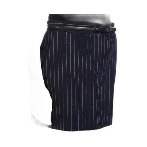 Pinstripe Cashmere Skirt
