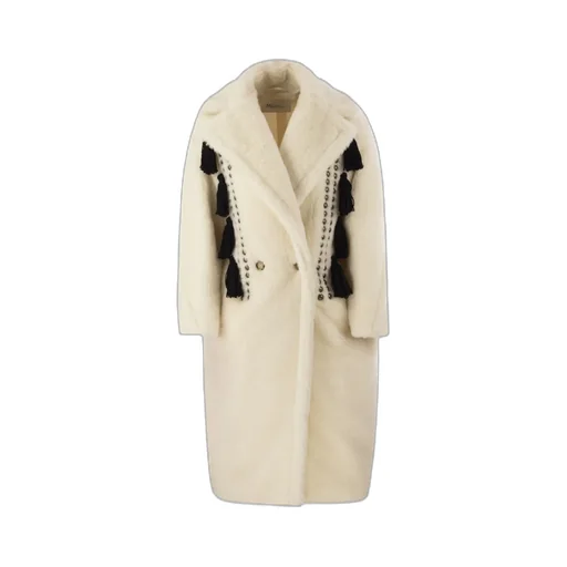 Faux-Fur Double-Breasted Coat