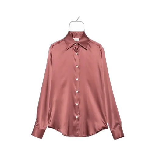 Long-Sleeve Silk-Blend Shirt