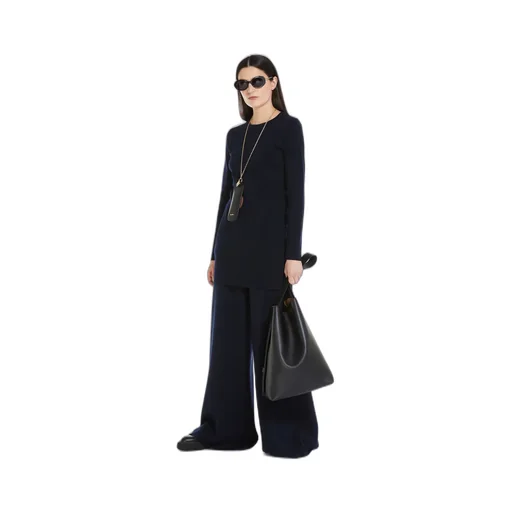Wide Leg Knitted Trousers