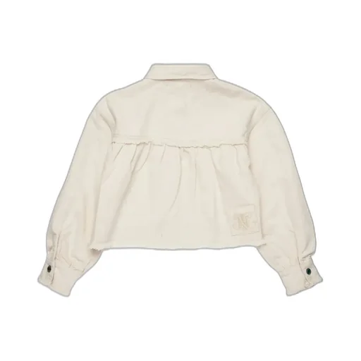 Logo Patch Frayed Edge Shirt