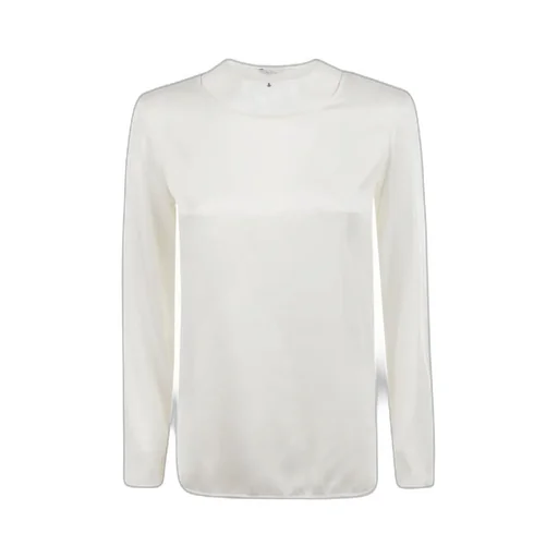 Round Collar Long-Sleeved T-Shirt