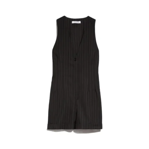 Pinstriped Wool Jumpsuit