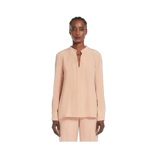 Ribbed Crepe Chine Blouse