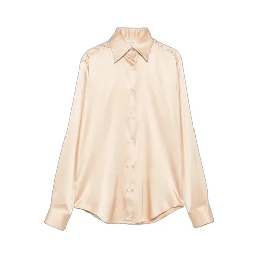 Long-Sleeve Silk-Blend Shirt