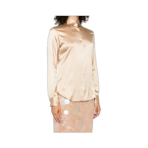 Long-Sleeve Silk-Blend Shirt