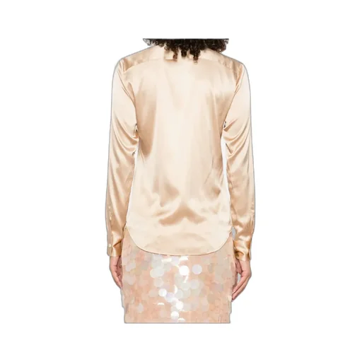 Long-Sleeve Silk-Blend Shirt