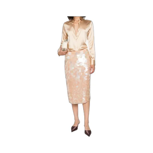 Long-Sleeve Silk-Blend Shirt