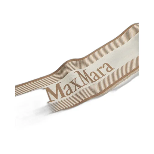 Logo Printed Fringed Edge Scarf